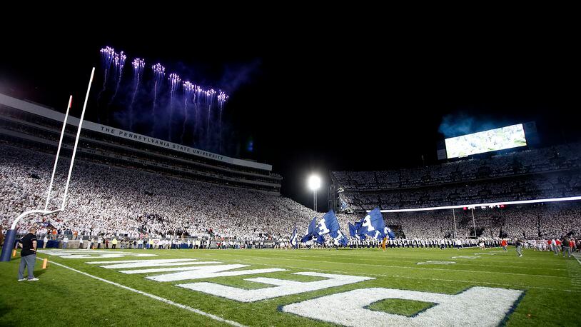STATE COLLEGE, PA - SEPTEMBER 29:  A view from field level before the start of the game between the Penn State Nittany Lions and the Ohio State Buckeyes on September 29, 2018 at Beaver Stadium in State College, Pennsylvania.  (Photo by Justin K. Aller/Getty Images)