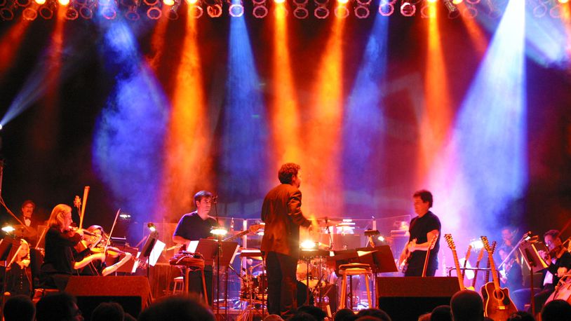 Vocalist Mick Adams and Windborne Music join the Dayton Philharmonic Orchestra for “The Music of the Rolling Stones,” a Rockin’ Orchestra Series concert at the Schuster Center in Dayton on Saturday, March 5.