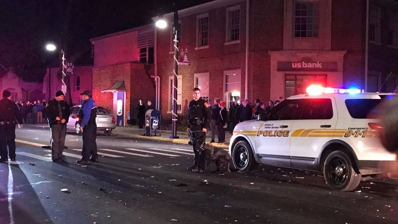 2016 ended in a melee in Yellow Springs as police clashed with citizens during the village's traditional ball drop event, celebrating the new year.