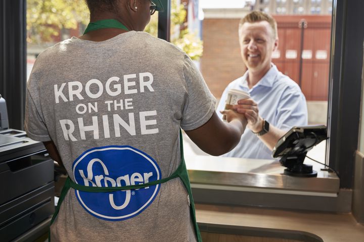 PHOTOS: Kroger launches new food hall eatery, grocery combo
