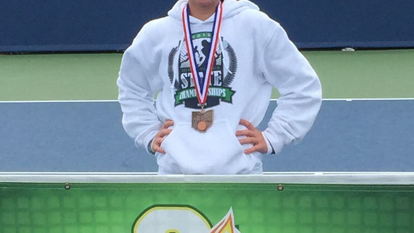 Chaminade Julienne senior Kelly Pleiman finished fourth Saturday in the Division II state tennis tournament. CONTRIBUTED PHOTO