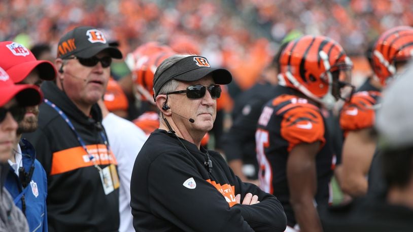 Paul Sparling on the Bengals' sideline. CONTRIBUTED