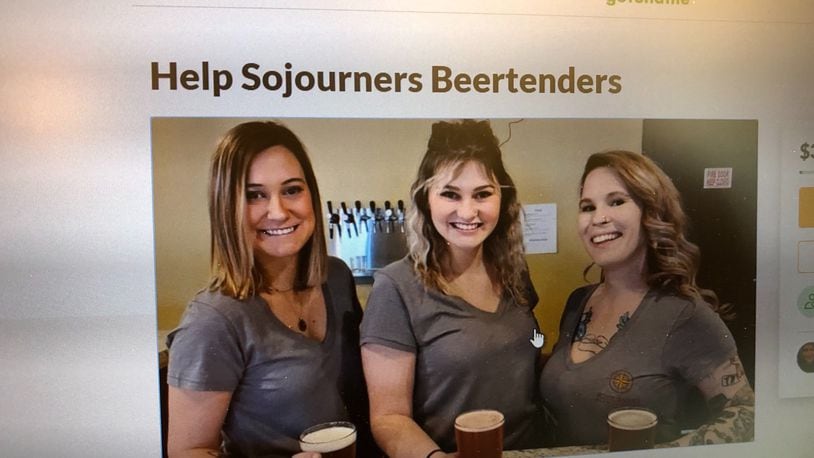 Some Dayton-area restaurants and their employees are turning to GoFundMe campaigns to help them survive financially, including three bartenders at Sojourners Brewstillery in Washington Twp.