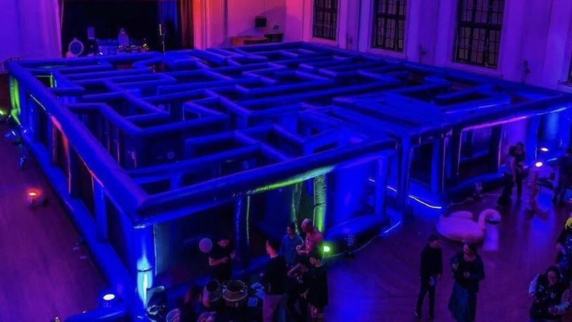 A giant Pac Man maze is coming to Cincinnati, Columbus, Cleveland and Indianapolis. Source: Immersive Gaming Event Company