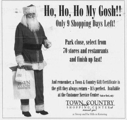 Town and Country shopping center advertisements