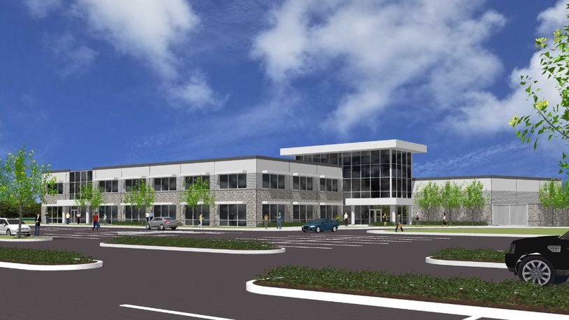 Miami Twp.-based aerospace and defense firm Cornerstone Research Group (CRG) plans to build a 25,763-square-foot building next door to its office and manufacturing facility at 8821 Washington Church Road in Miami Twp. The new facility will offer office space, an atrium and community space. CONTRIBUTED