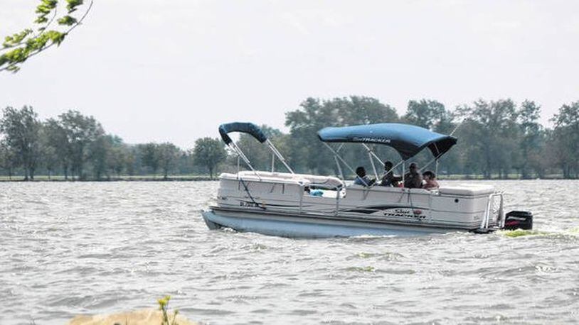 Many boats were seen out on the lake Saturday afternoon, with boaters enjoying warm temperatures and a holiday weekend. Last year was a great year for Grand Lake St. Marys. Sam Shriver / The Lima News
