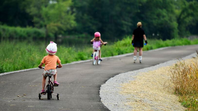 The Great Miami River Trail is a 57-mile paved path in Southwest Ohio. STAFF