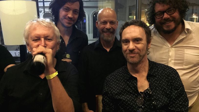 The latest version of Guided By Voices (clockwise from bottom left) Robert Pollard, Mark Shue, Kevin March, Bobby Bare Jr. and Doug Gillard, are doing shows this spring in support of the band s recently released double album, August By Cake. CONTRIBUTED