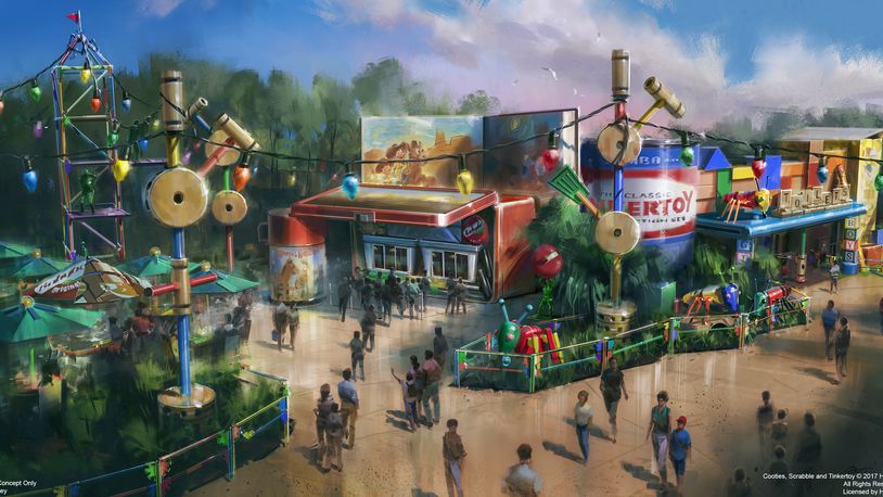 Woody's Lunch Box will be a new quick-service window serving tasty meals and old-fashioned soda floats within Toy Story Land at Disney's Hollywood Studios when it opens in summer 2018. Walt Disney World Resort will collaborate with Mini Babybel to bring this quick-service window to life. Toy Story Land will invite guests to step into the whimsical world of Pixar Animation Studios' blockbuster films where guests will feel like they've shrunk to the size of a toy as they play in Andyâs backyard with their favorite Toy Story pals. (Disney/Handout)
