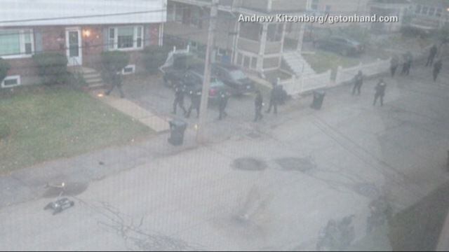 Neighbor catches Boston shootout on camera