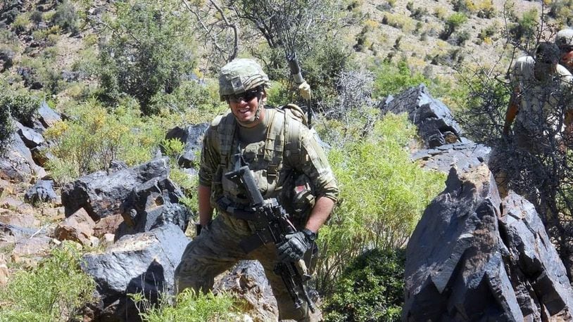 Former Chaminade Julienne football player Ben Gibson on patrol in Afghanistan. CONTRIBUTED