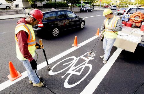 Downtown's new bike lanes