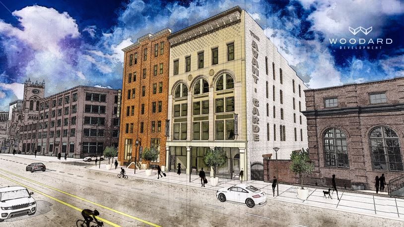 Woodard Development plans to rehab the old Lotz paper building at 607 E. Third St. The building will be renamed the Avant-Garde. CONTRIBUTED