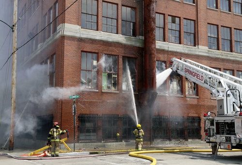 Fire at the Crowell-Collier Building
