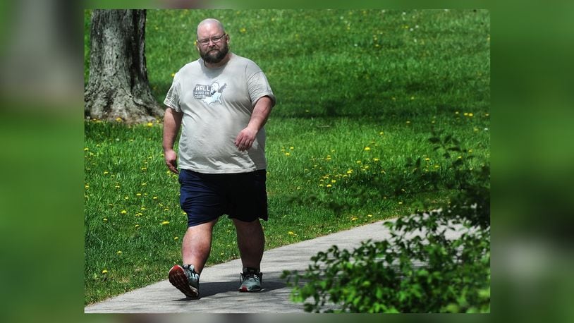 Fairborn resident Joe Hall will be leaving in May for a 48-state walk to raise awareness for the mental health crisis and suicide prevention. MARSHALL GORBY\STAFF