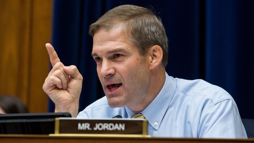 Rep. Jim Jordan, R-Urbana, will soon become the top Republican on the House Judiciary Committee, the committee that finalized the two articles of impeachment late last year, The Hill and Politico reported late Thursday. (Photo by Drew Angerer/Getty Images)
