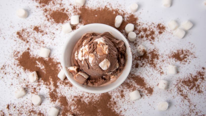Graeter’s second bonus flavor of the summer is Frozen Hot Chocolate, a combination of rich milk chocolate ice cream, marshmallows and a hint of spice.