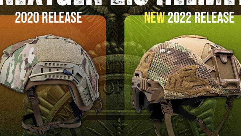 The Air Force Security Forces Center is rolling out the NextGen 2.0 helmet later this year with several improvements to include bolt-on accessory rails and night vision goggle mount, a chinstrap extender for gas mask use and more accessory mounting options. The effort is part of the center's "replace through attrition program" that builds on the functionality of the SF NExtGen 1.0 helmet released in 2020. U.S. AIR FORCE GRAPHIC/GREG HAND
