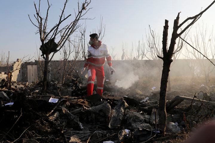 Photos: Ukrainian plane crashes after takeoff from Tehran; 176 dead