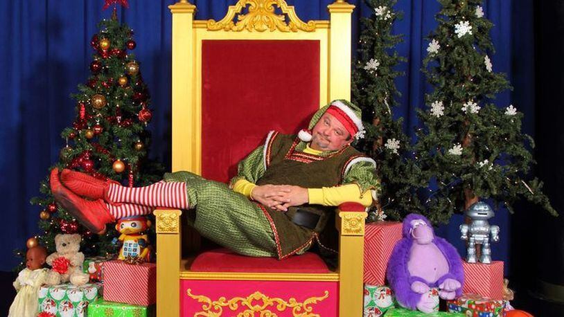 Tim Lile stars as naughty Macy’s elf Crumpet in the Human Race Theatre Company’s production of David Sedaris’ edgy comedy “The Santaland Diaries” Dec. 8-17 at the Loft Theatre. CONTRIBUTED