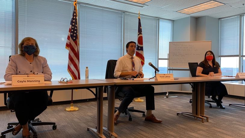 Ohio Secretary of State Frank LaRose is backing a campaign finance reform bill sponsored by state Reps. Gayle Manning, R-North Ridgeville, and Jessica Miranda, D-Cincinnati.