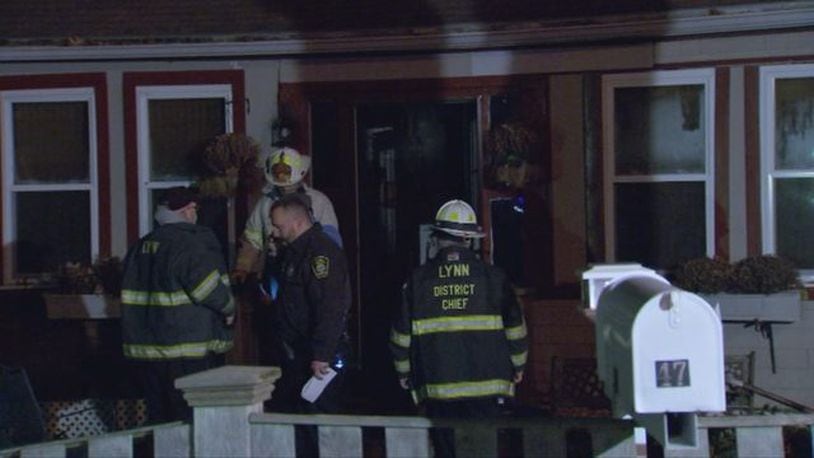 A woman ran from a burning home in Lynn naked and covered in blood during a domestic violence incident, police said. (Photo: Boston25News.com)