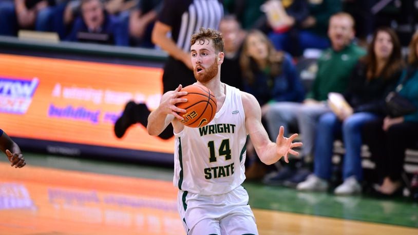 Wright State's Brandon Noel during a game vs. Toledo at the Nutter Center on Nov. 14, 2023. Wright State Athletics photo