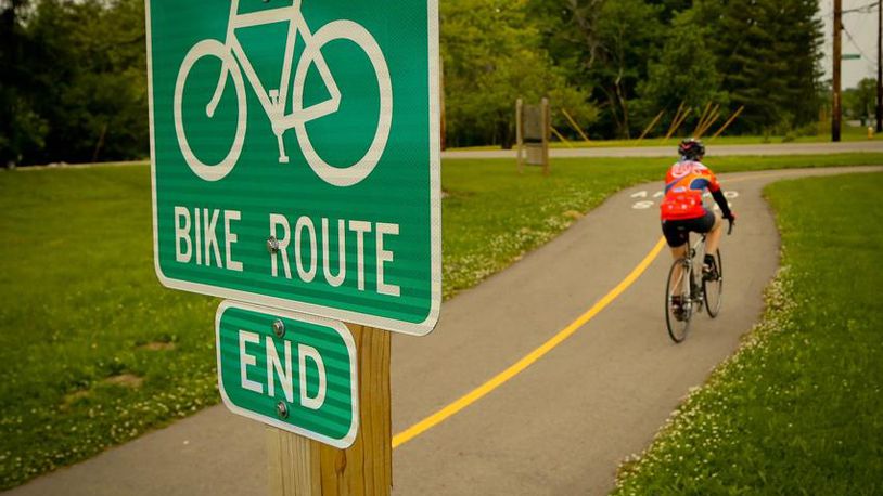 Kettering’s plans for Gentile Park include trails for cyclists, according to the site’s master plan. FILE