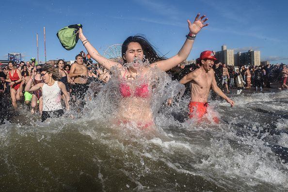 Photos: Revelers ring in the new year with polar plunges