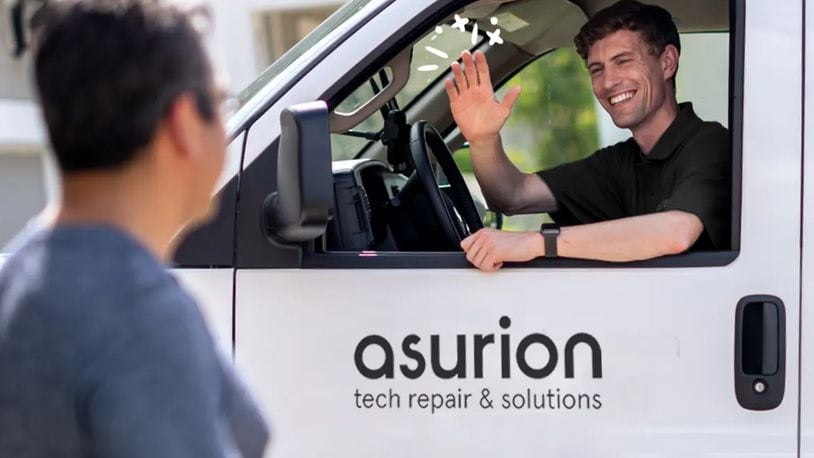 Airmen and families can have their smartphones repaired anywhere on or near the installation with the launch of mobile repair vehicles at Wright-Patterson Air Force Base. The service is provided by Asurion Tech Repair & Solutions. CONTRIBUTED PHOTO