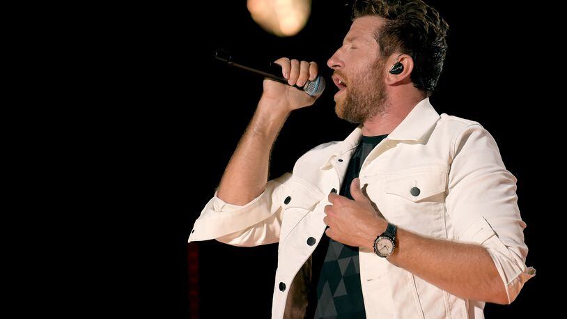 NASHVILLE, TN - JUNE 10:  (EDITORIAL USE ONLY) Brett Eldredge performs onstage during the 2018 CMA Music festival at Nissan Stadium on June 10, 2018 in Nashville, Tennessee.  (Photo by Jason Kempin/Getty Images)