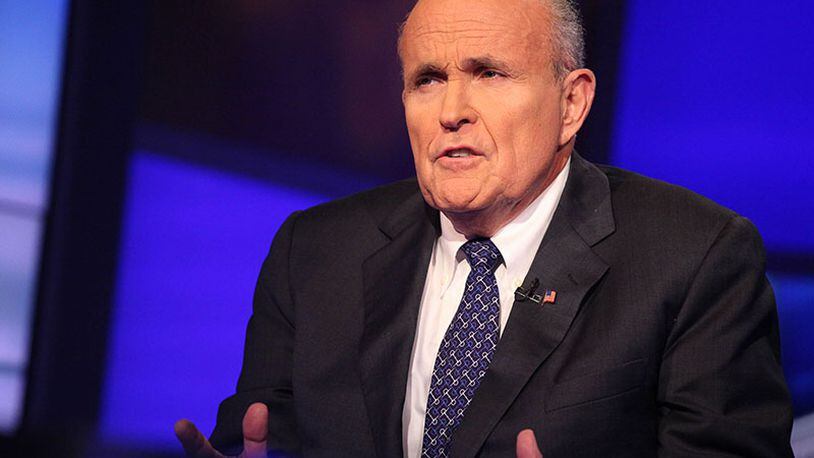 NEW YORK, NY - SEPTEMBER 23: Rudy Giuliani visits "Cavuto" On FOX Business Network at FOX Studios on September 23, 2014 in New York City. (Photo by Rob Kim/Getty Images)