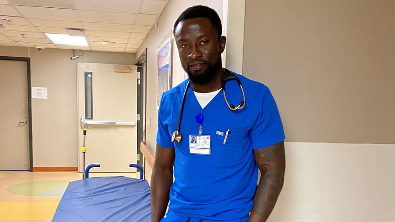 UD grad and former Flyers soccer player Isaac Kissi is a registered nurse who had been working with COVID-19 patents in ICU at Mercy Hospital in Buffalo. CONTRIBUTED
