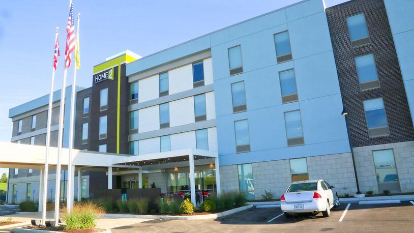 Home2 Suites by Hilton, which opened in Liberty Twp. in 2016, sold for more than $7.2 million on March 5, 2019. The $9 million extended-stay hotel was the first Home2 Suites by Hilton in Ohio. GREG LYNCH / STAFF
