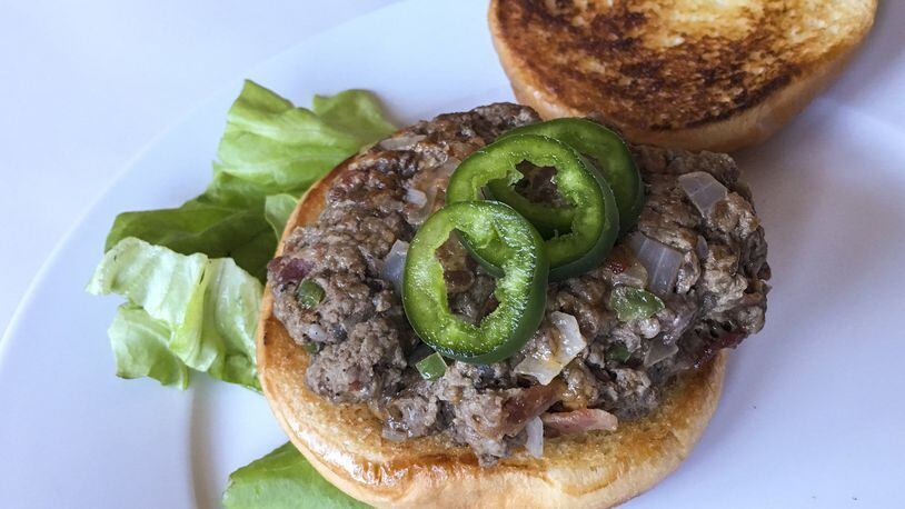 Cowboy Burgers with jalapeno, bacon and Cheddar. (Lee Svitak Dean/Minneapolis Star Tribune)