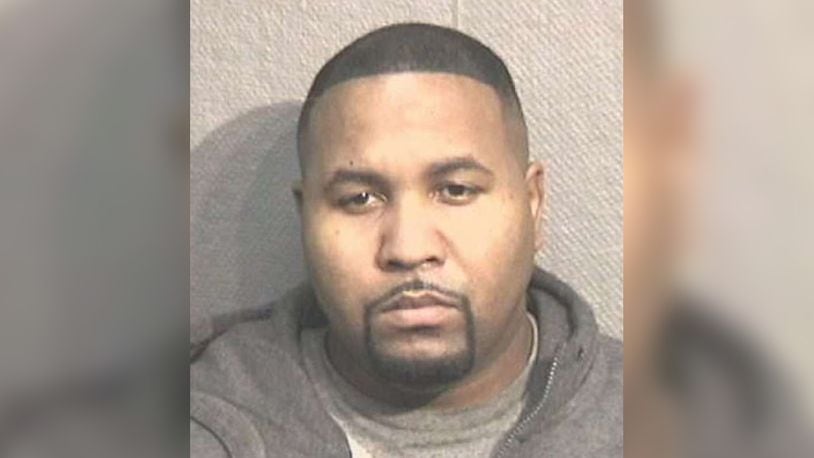 Aldine Independent School District police Officer Omario Gatheright is accused of hitting a pedestrian and leaving the scene. He was off-duty at the time of the incident, police say.