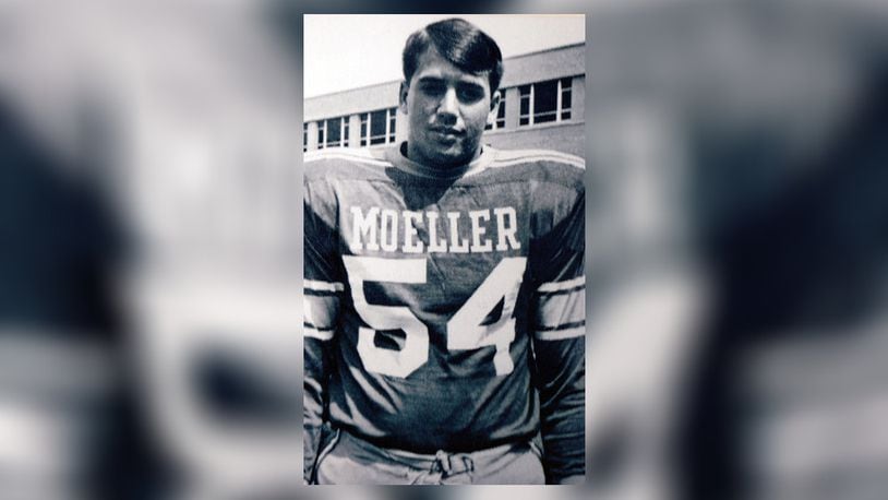 Former Congressman John Boehner as a football player at Moeller High School.