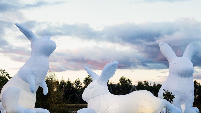 “Intrude,” one of the most highly acclaimed major public art installations in the world, will make its Midwest debut this October at Pyramid Hill in Hamilton. CONTRIBUTED