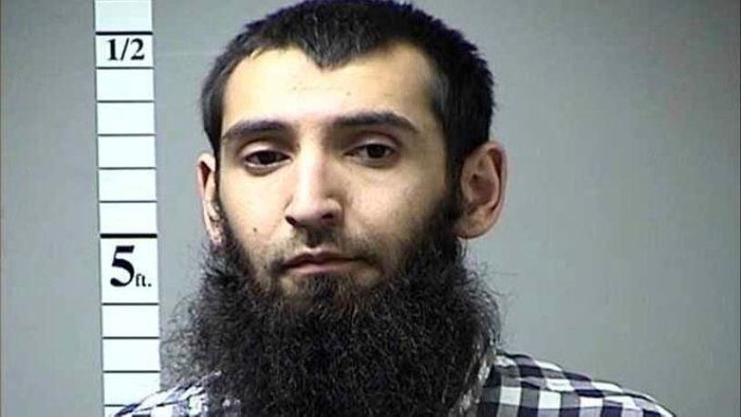 Sayfullo Saipov in an undated photo. Saipov has been identified by police as the driver who plowed a pickup truck down a crowded bike path in New York on Tuesday, Oct. 31, 2017, killing eight people and injuring 11. (St. Charles County Department of Corrections via The New York Times)