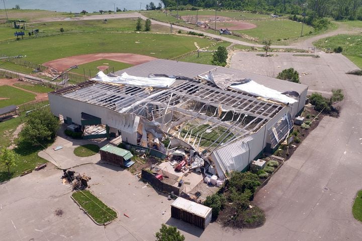 PHOTOS: Action Sports Center working on rebuild following tornado