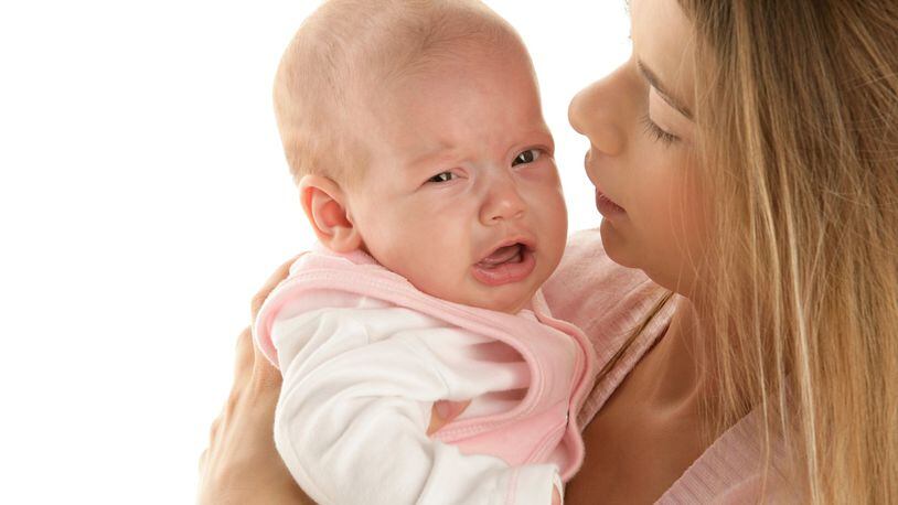 A crying baby can be frustrating. An adult should have a plan in mind, such as giving yourself the permission to put the baby safely in a crib and walk away for a few minutes. CONTRIBUTED