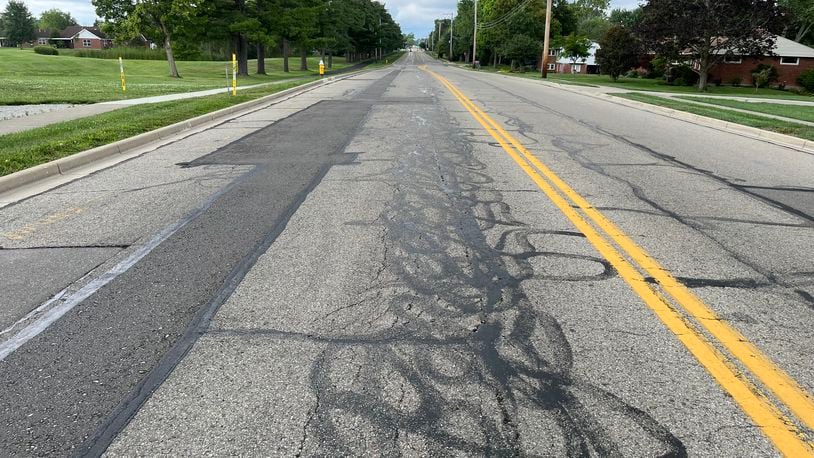 The resurfacing of Centerville Station Road between Clyo Road and Braewood Trail was approved by Centerville City Council Monday, Aug. 14, 2023. The nearly three-quarter-mile project will launch sometime in the next year, depending on weather conditions. JEREMY KELLEY/STAFF