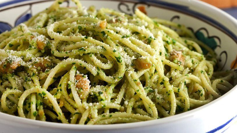 Parsley and walnuts, with a hit of lemon, make a wintry version of pesto. (Bill Hogan/Chicago Tribune/TNS)