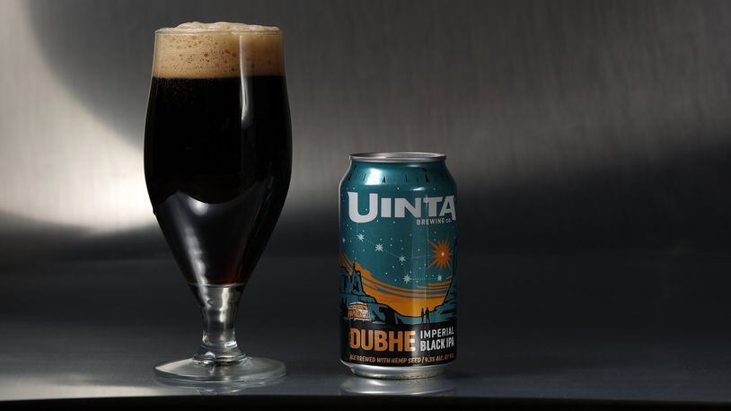 Uinta Brewing’s Dubhe, from Salt Lake City, Utah, is an imperial black IPA made with hemp seed. (E. Jason Wambsgans/Chicago Tribune/TNS)