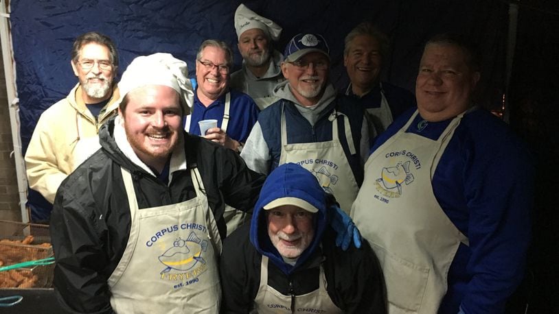 Corpus Christi Fish Fryers (back row, left to right): Bill Evans, Charlie Helldorfer, Chuck Szabo, George Eaton, Al Beach and Bobby Menker; (front row, left to right): Zachary Rougier, and Jim Rougier.  ALEXIS LARSEN/CONTRIBUTED