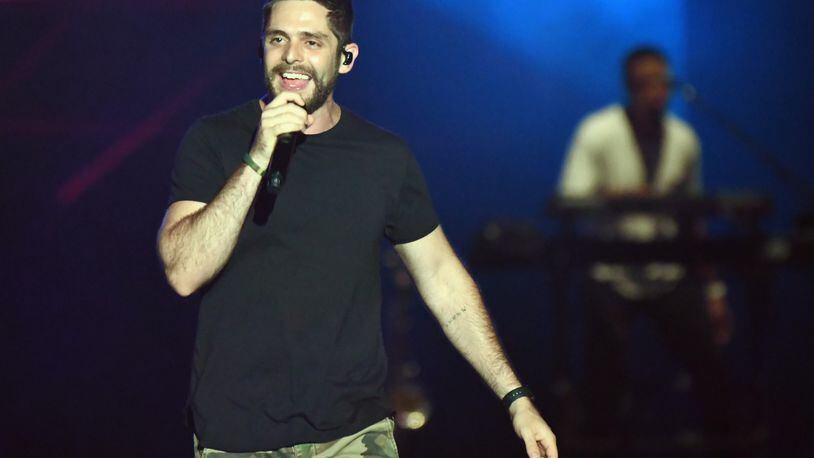 CULLMAN, AL - JUNE 01:  Thomas Rhett performs during Pepsi's Rock The South Festival - Day 1 at Heritage Park on June 1, 2018 in Cullman, Alabama.  (Photo by Rick Diamond/Getty Images)