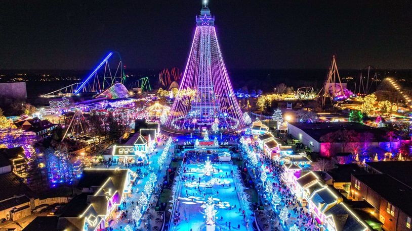 Kings Island will have more than 5 million holiday lights at the 2022 WinterFest event that opens Nov. 25. CONTRIBUTED