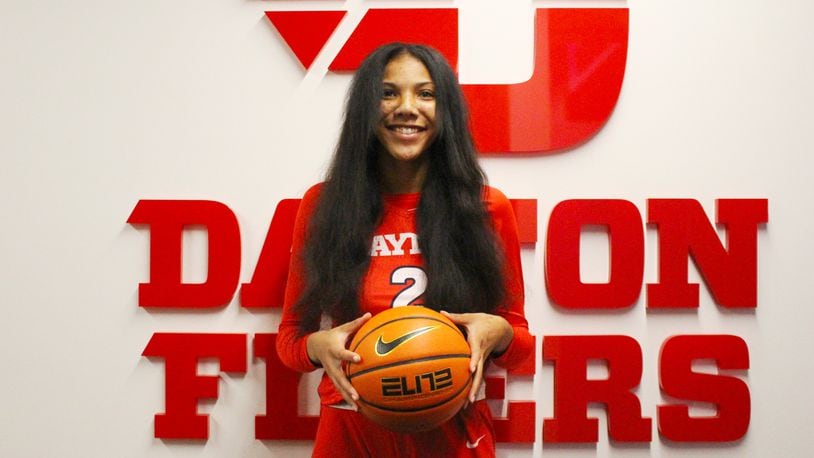 University of Dayton women's basketball player Eve Fiala. Photo courtesy of UD Athletics