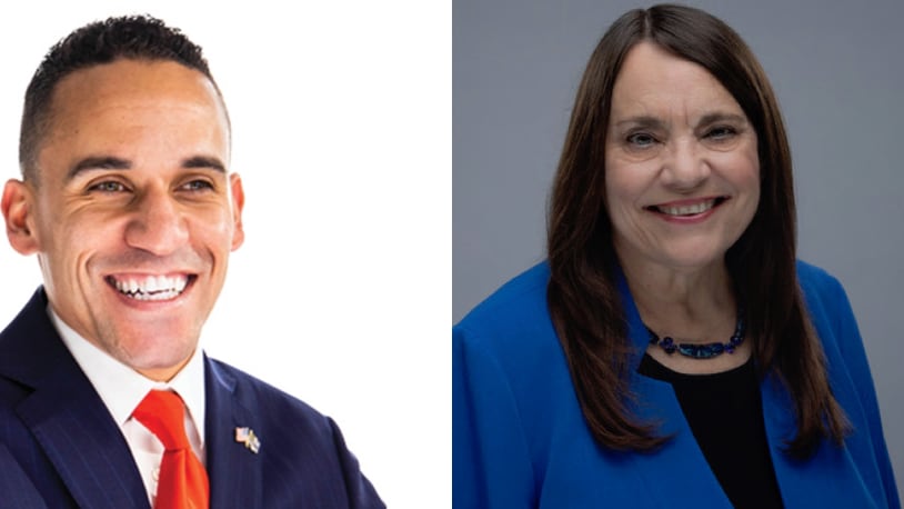 The candidates for Montgomery County Commission in the November 2022 election are Jordan Wortham (left) and Carolyn Rice.